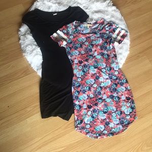 Black And Floral Dress